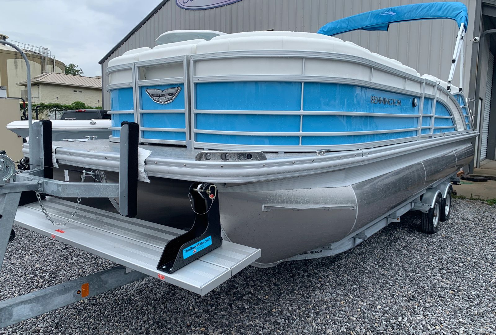 The Bow Mate trailered for launching